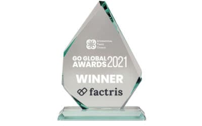 Factris receives 1st Place in the category of Trade Finance at the 2021 Go Global Awards